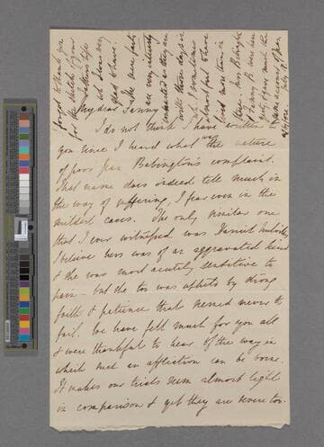 Isabelle Thornton. Letter to Frances Macaulay