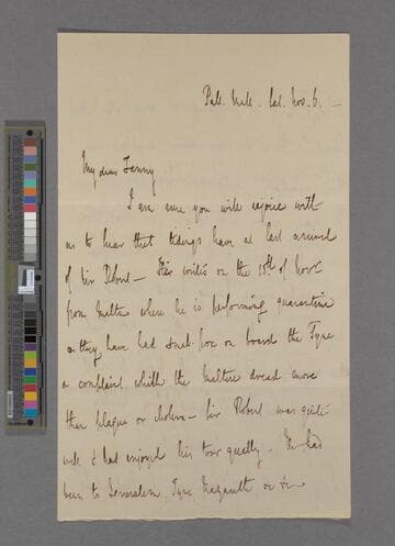 Isabelle Thornton. Letter to Frances Macaulay