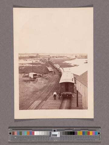 Los Angeles Railroad. Wilmington Wharf, San Pedro