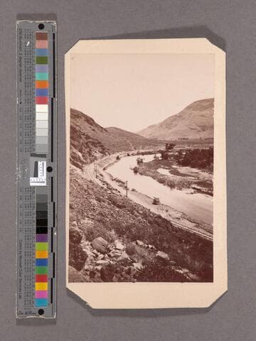 Red Bluffs, looking from West, Lower Canyon of Truckee River