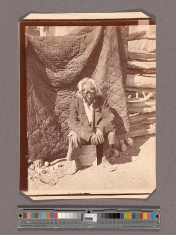 Cassiano Indian at San Antonio Mission, 136 years old