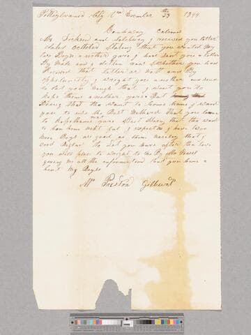 Letter regarding hiring Charles and Bandle? By Preston Gilbert