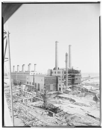 Long Beach Steam Station, Plant #3 - General View from northeast