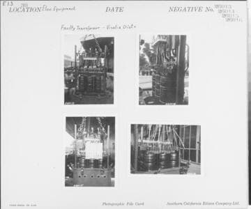 E1.3 - Electric Equipment, Transformers - Faulty 10kVA, 30 Malony transformer