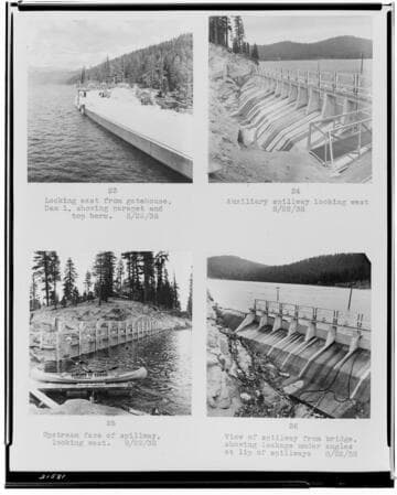 Copy of report on Huntington Lake Dams by H. W. Dennis