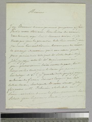Letter : to Charles-René-Dominique Sochet Destouches, 1783 February 24