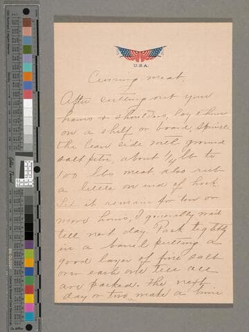 Recipe for curing meat