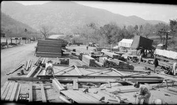 Tule River Powerhouse - Rebuilding Flume Line