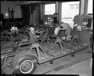 Construction of custom trailers for stringing and tensioning conductors