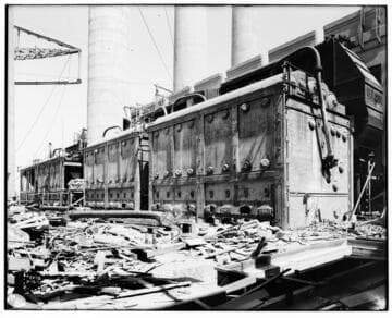 Long Beach Steam Station, Plant #1 - New Boiler Room from south end