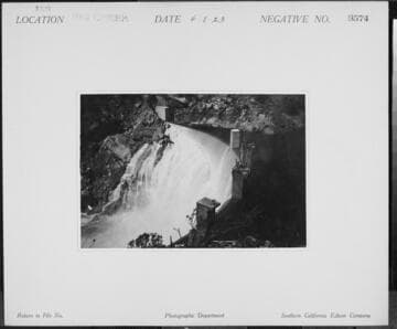 Big Creek Powerhouse #3 - Dam #6 spilling] close