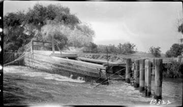 Big Creek, Herminghaus Ranch - Herminghaus Estate - Washed out head gate