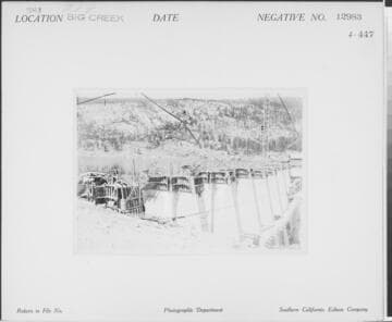 Big Creek, Florence Lake Dam - Florence Lake Dam