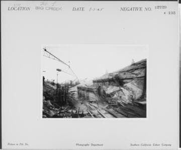 Big Creek, Florence Lake Dam - Construction of multiple-arch dam