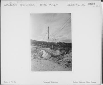 Big Creek, Florence Lake Dam - Building forms for Arches