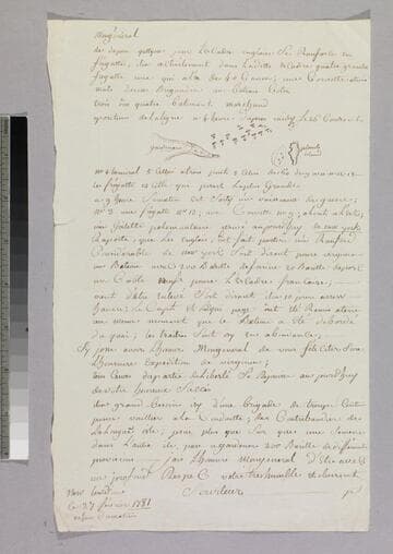 Letter : New London, to Charles-René-Dominique Sochet Destouches, 1781 February 27