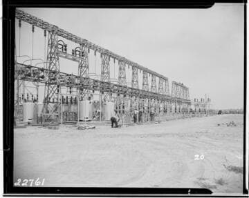 Barre Substation construction - Rack
