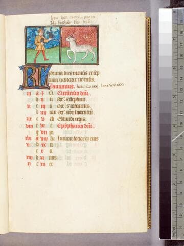 Book of Hours, Sarum use : [manuscript]
