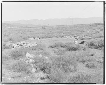 Boulder-Chino Transmission Line (2nd) - Hand excavation for tower footings in heavy wash material near mouth of Lytle Creek