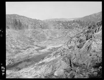 Big Creek - Mammoth Pool - Reservoir burning and clearing operation
