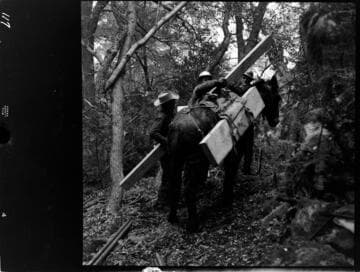 Big Creek - Mammoth Pool - Core hole drilling along power tunnel line