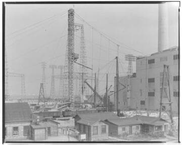 Long Beach Steam Station, Plant #3 - Addition general view from tower