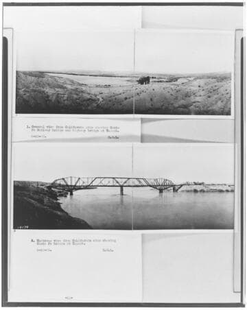 Bridge over Colorado River at Topock (2 views)