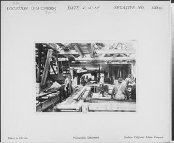 Big Creek, Florence Lake Dam - Sawmill