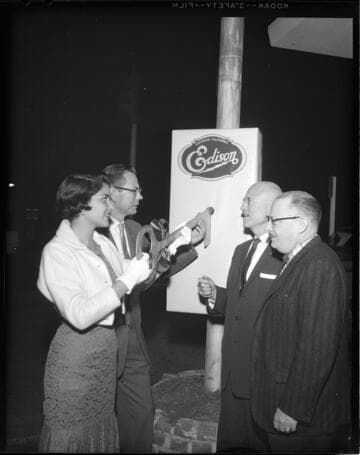 Dedication of street lighting with Duarte Chamber of Commerce