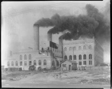 Redondo Steam Plant, old - Exterior from southwest