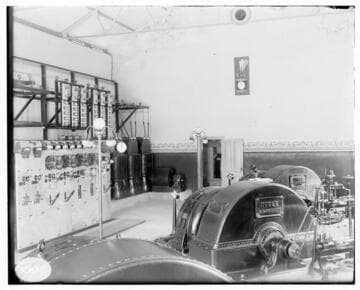 The interior of Ontario #1 Hydro Plant