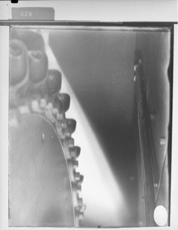 The stream from a Pelton Needle Nozzle at 850 lbs p