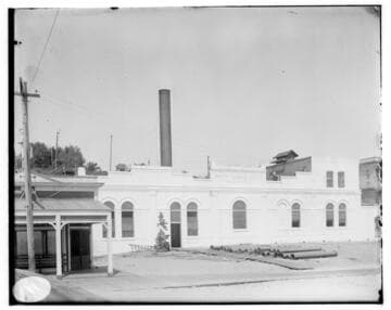 The front view of the Santa Monica Steam Plant