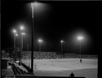 Lighted ball field