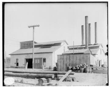 The exterior of the Pasadena Steam Plant