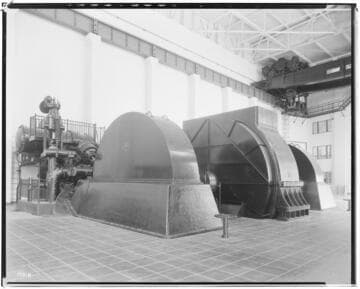 One of the Pelton generator units in Powerhouse 2A