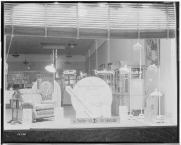 Window Display at Edison for "Sunlife Lamps"