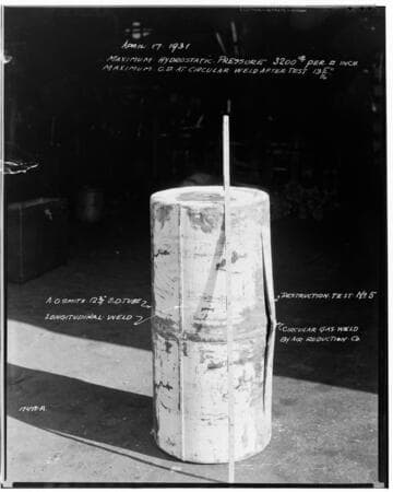 Destruction test #5 (longitudinal weld)