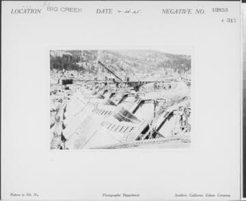 Big Creek, Florence Lake Dam