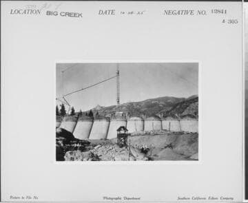 Big Creek, Florence Lake Dam - A close