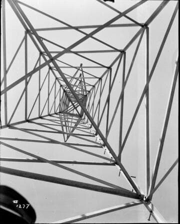 Miscellaneous Transmission - Looking up, inside tower