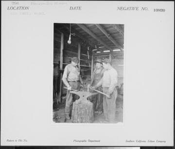 Big Creek, Miscellaneous - Blacksmiths at work