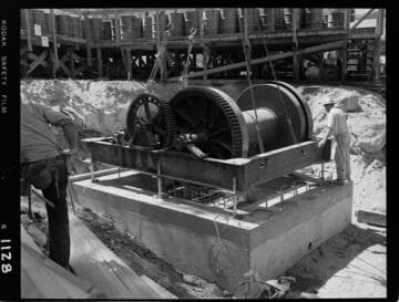 Big Creek - Mammoth Pool - Hoist and hoist house foundation