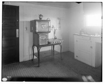 Westinghouse Electric range in a kitchen