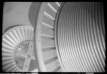 Laguna-Bell Transmission Line - Spools of conductor