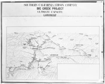 Padget Drawing of Big Creek Project