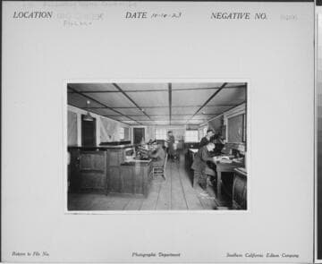 Big Creek, Florence Lake Dam - Accounting Office