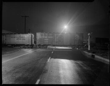 Los Angeles Junction Railroad crossing