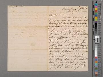 McGregor, Nathaniel Mortimer. Letter to Roderick Mortimer McGregor