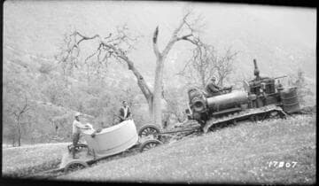 Tule River Powerhouse - Rebuilding Flume Line
